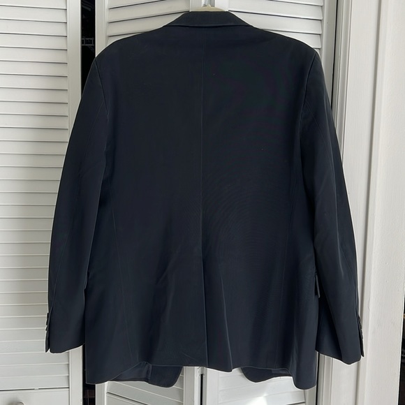 PRADA navy cupro blazer 54R - Picture 8 of 12